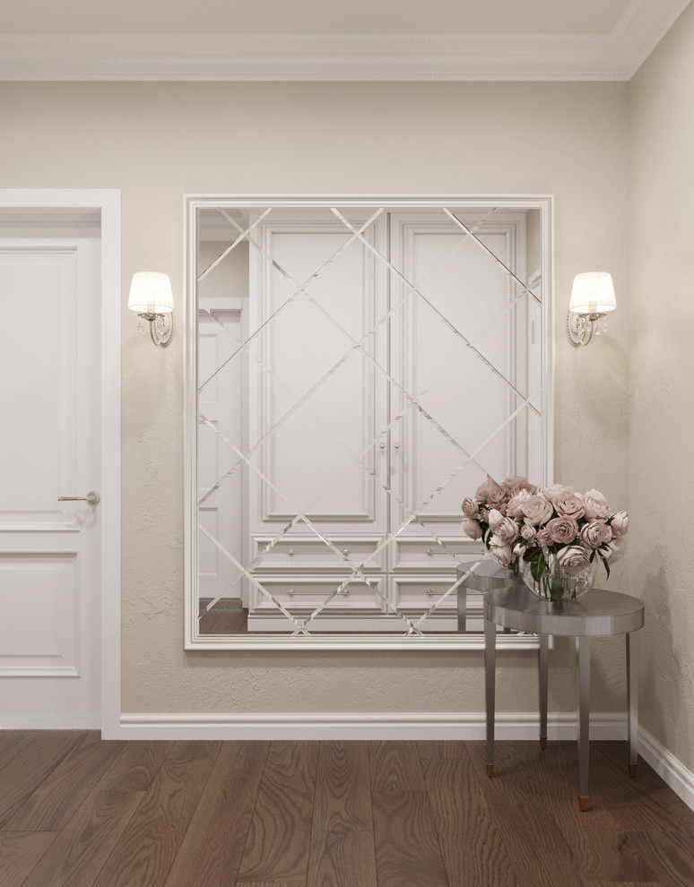 Дизайн однокомнатной квартиры в стиле современная классика