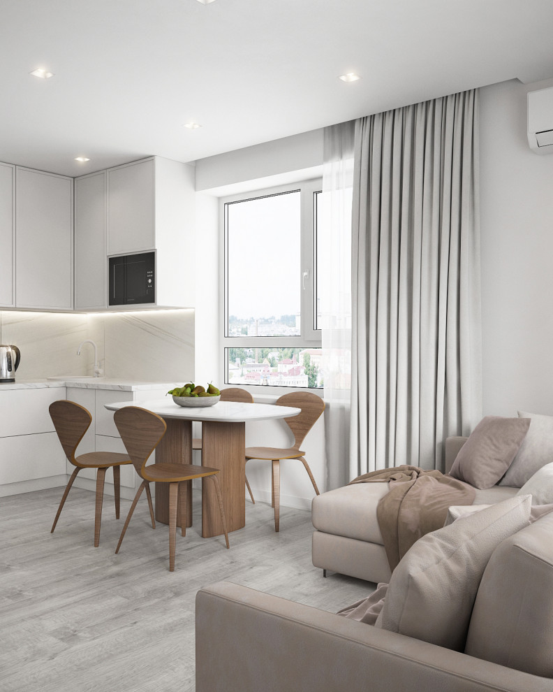 Светлый легкий интерьер для жизни