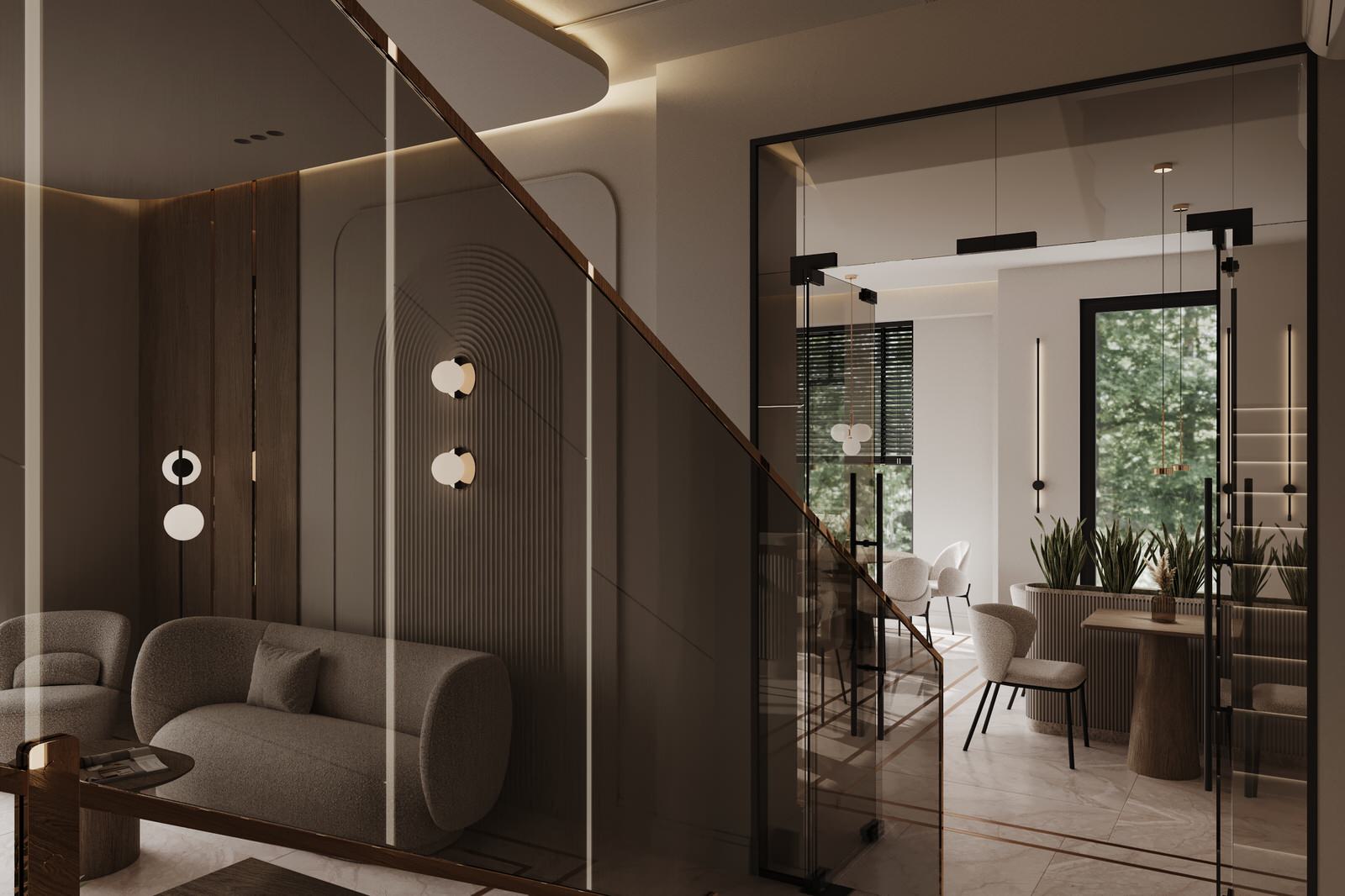 Дизайн лобби отеля в г.Сухум