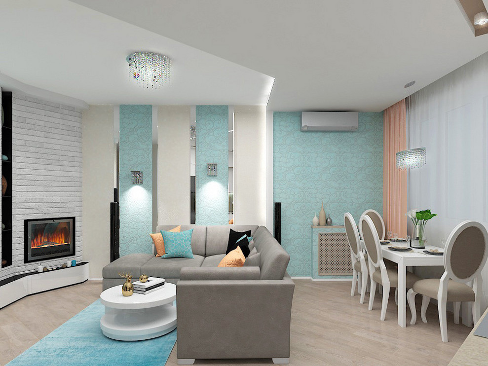 кухня-гостиная в ЖК "Сочи"