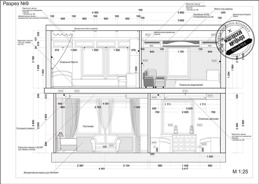 Дворянское Гнездо 2-уровневая кв в Пушкине