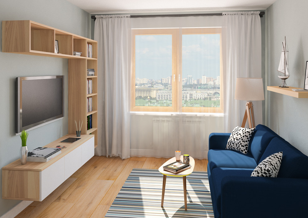 Интерьер трехкомнатной квартиры