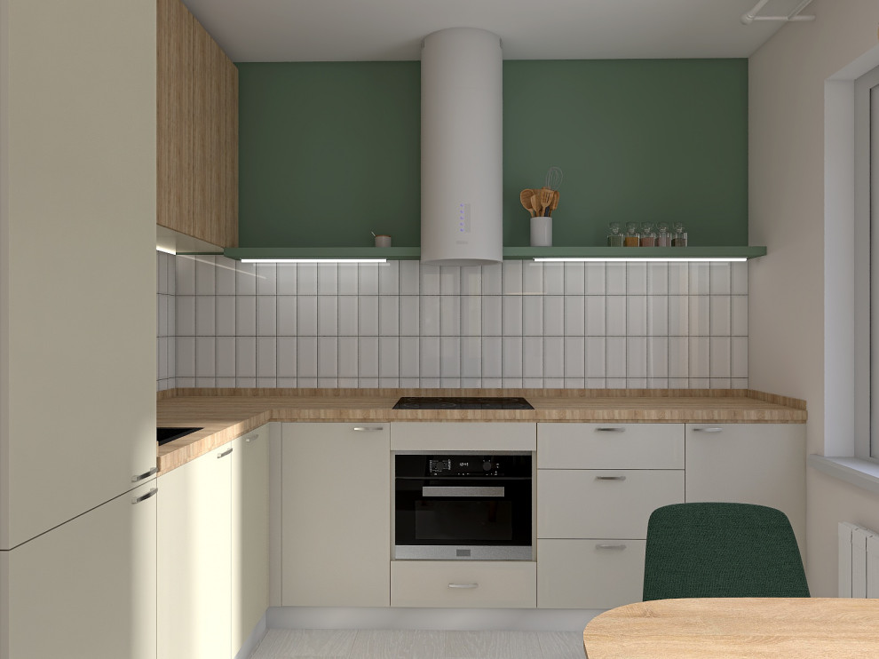 Обложка проекта: Кухня-гостиная в ЖК "Юнтолово"