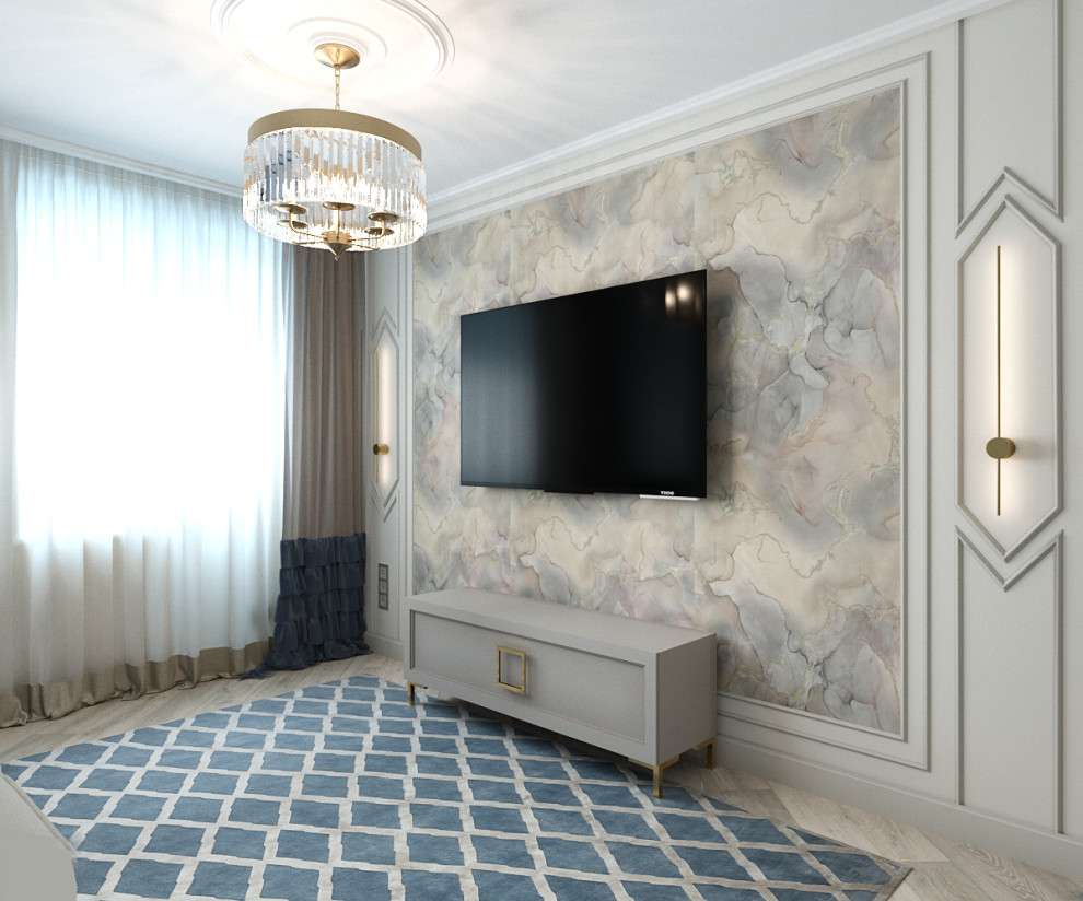 Трехкомнатная квартира в современном классическом стиле