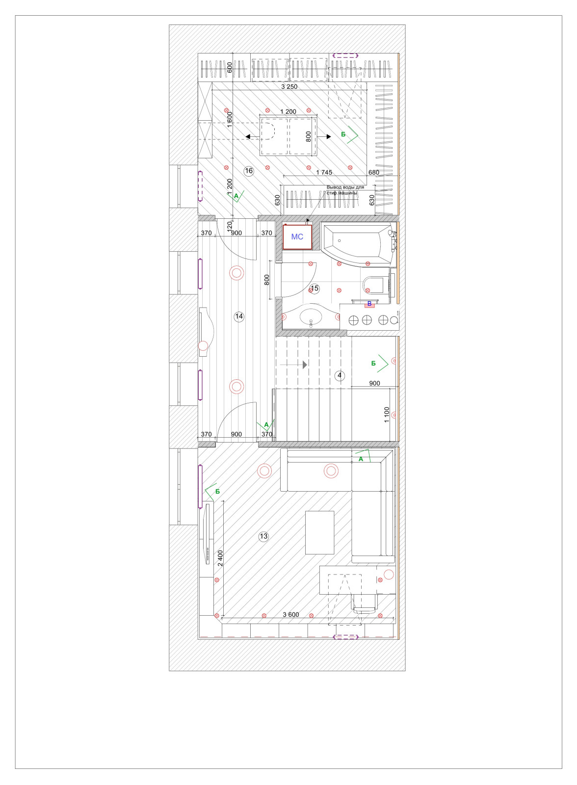 Рабочий и эскизный  проект. Таун-хауз Вяземское 156 м.кв.