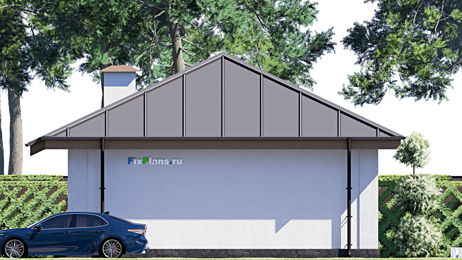 Проект одноэтажного дома 10х12м S79м2 F-18107