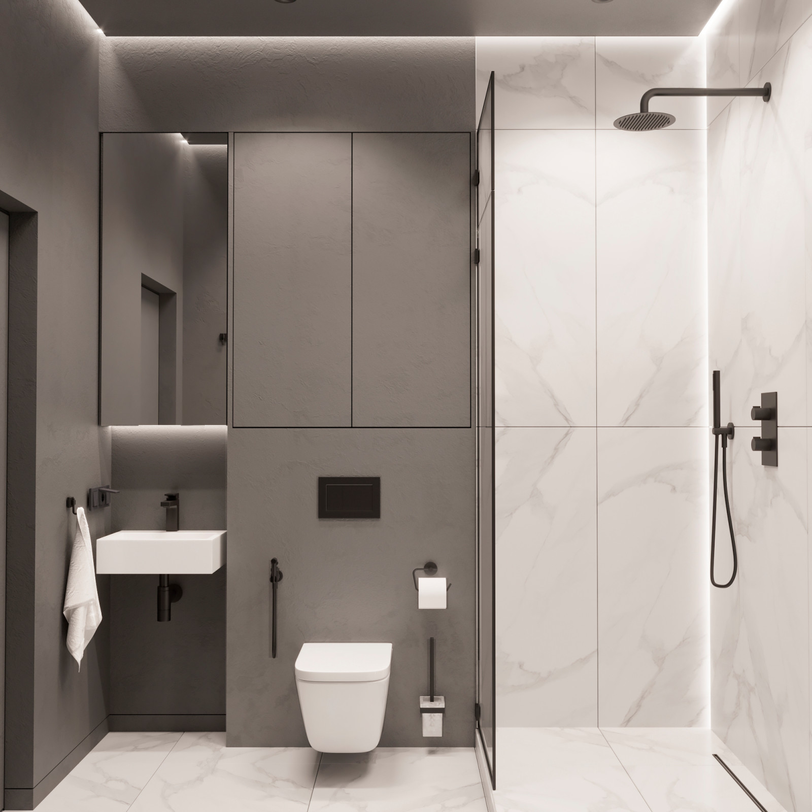 Свнетлый минималистичный интерьер