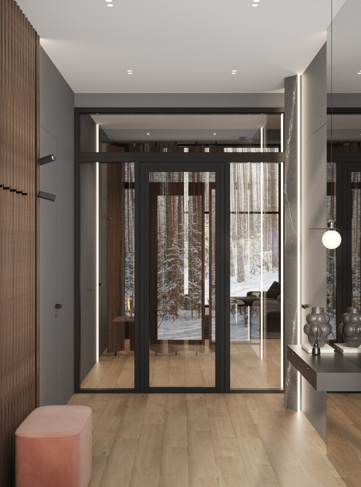 Темный минимализм в коттедже