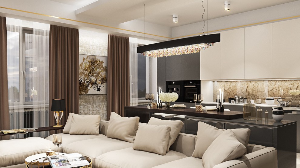 Квартира в лакшери стиле для молодой пары