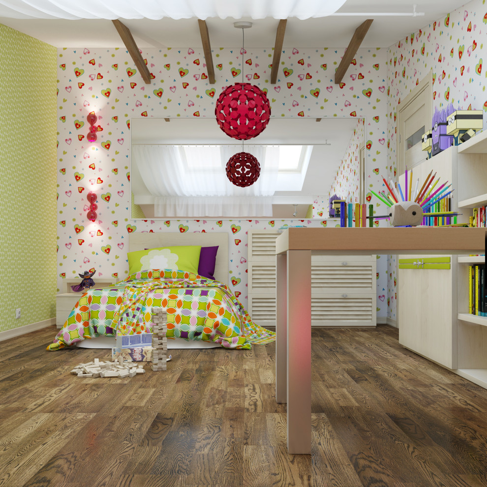 Таунхаус с черной ванной и детской в мансарде