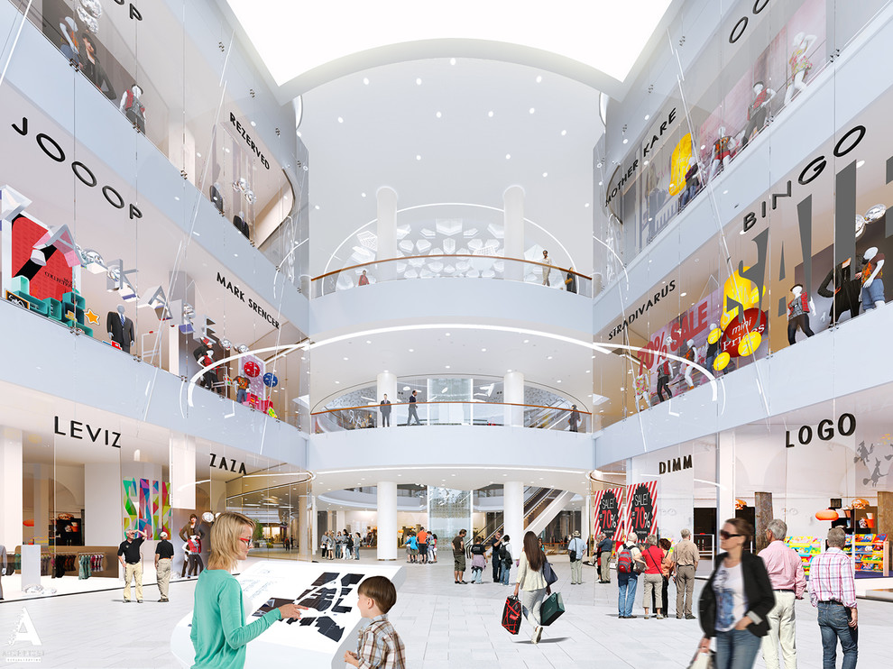 Грозный Молл - визуализация одного из самых крупных торговых центров в России