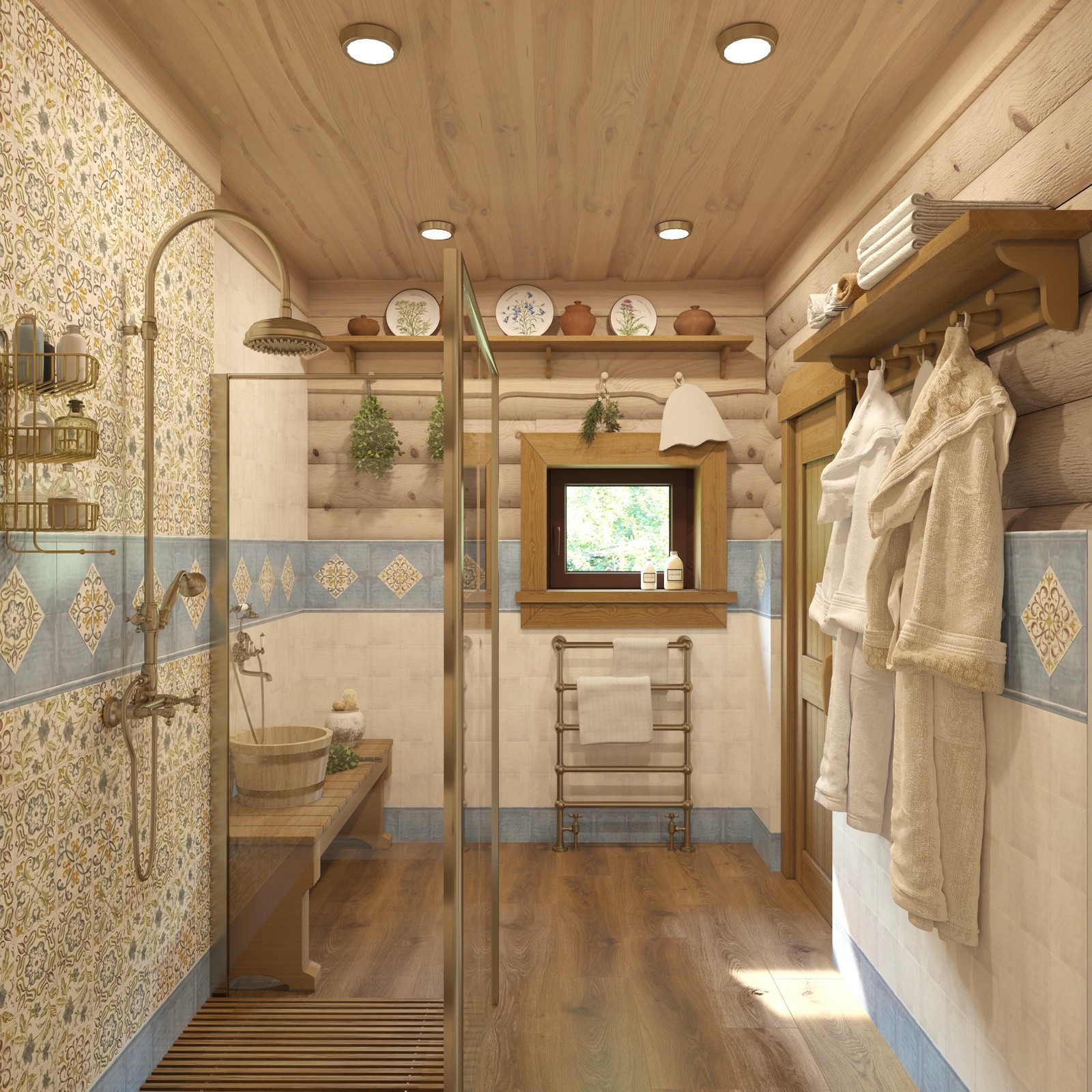 Баня из рубленного бревна