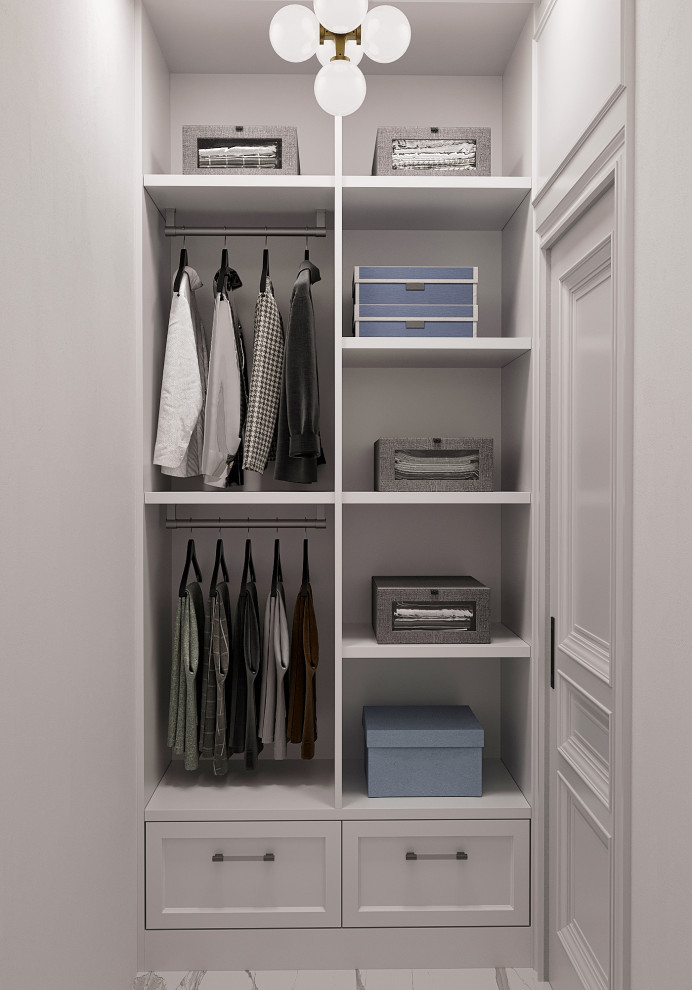 Стильный интерьер с элементами ар-деко в ЖК Петровский квартал на воде - 99 м2