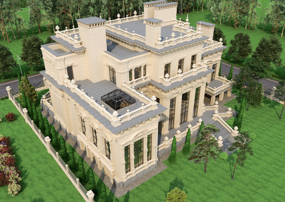 Обложка проекта: Особняк в КП "Монолит"