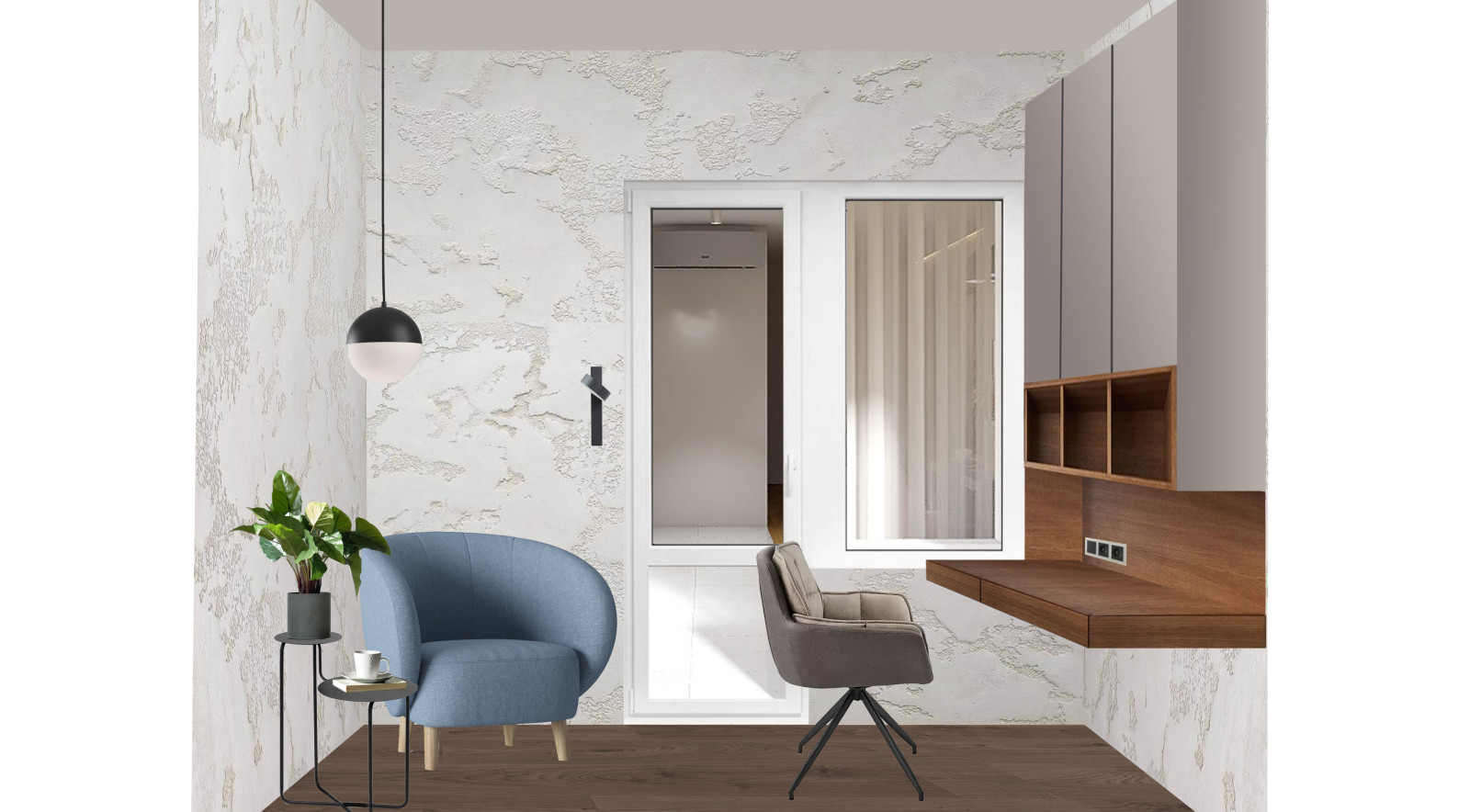 Кухня-гостиная в ЖК Сказка град