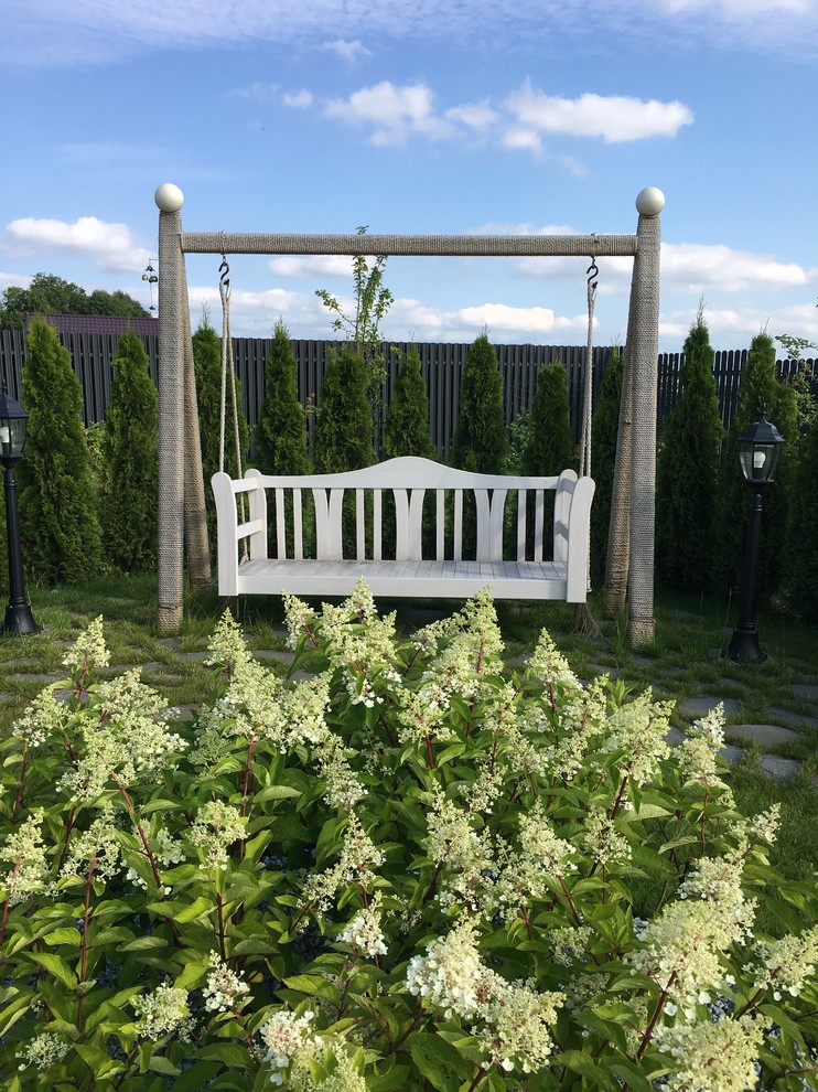 Ландшафтный дизайн сада в поселке "Олимп"