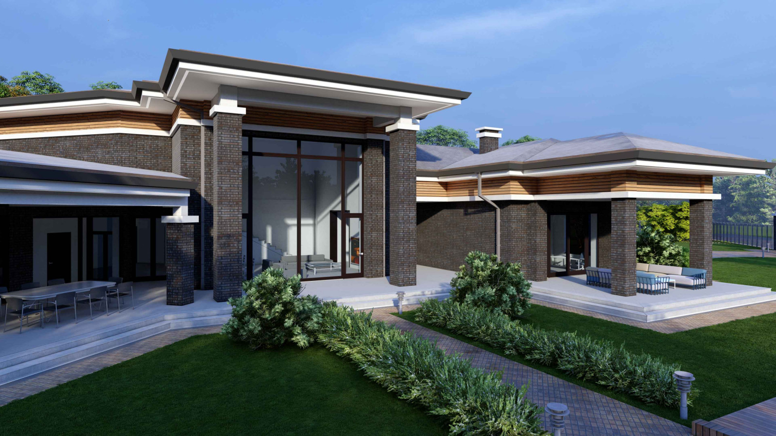 Проект загородного дома 500 м² в предгорье