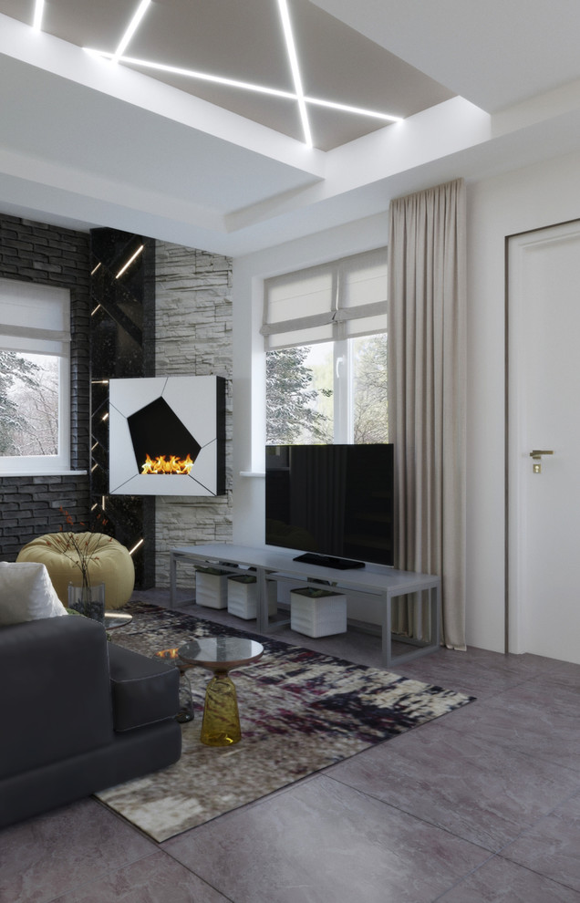 Обложка проекта: Гостиная в загородном доме