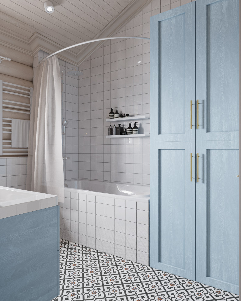 Авторский дом из бревна 135 м² для семьи с двумя детьми в КП Золотые Сосны