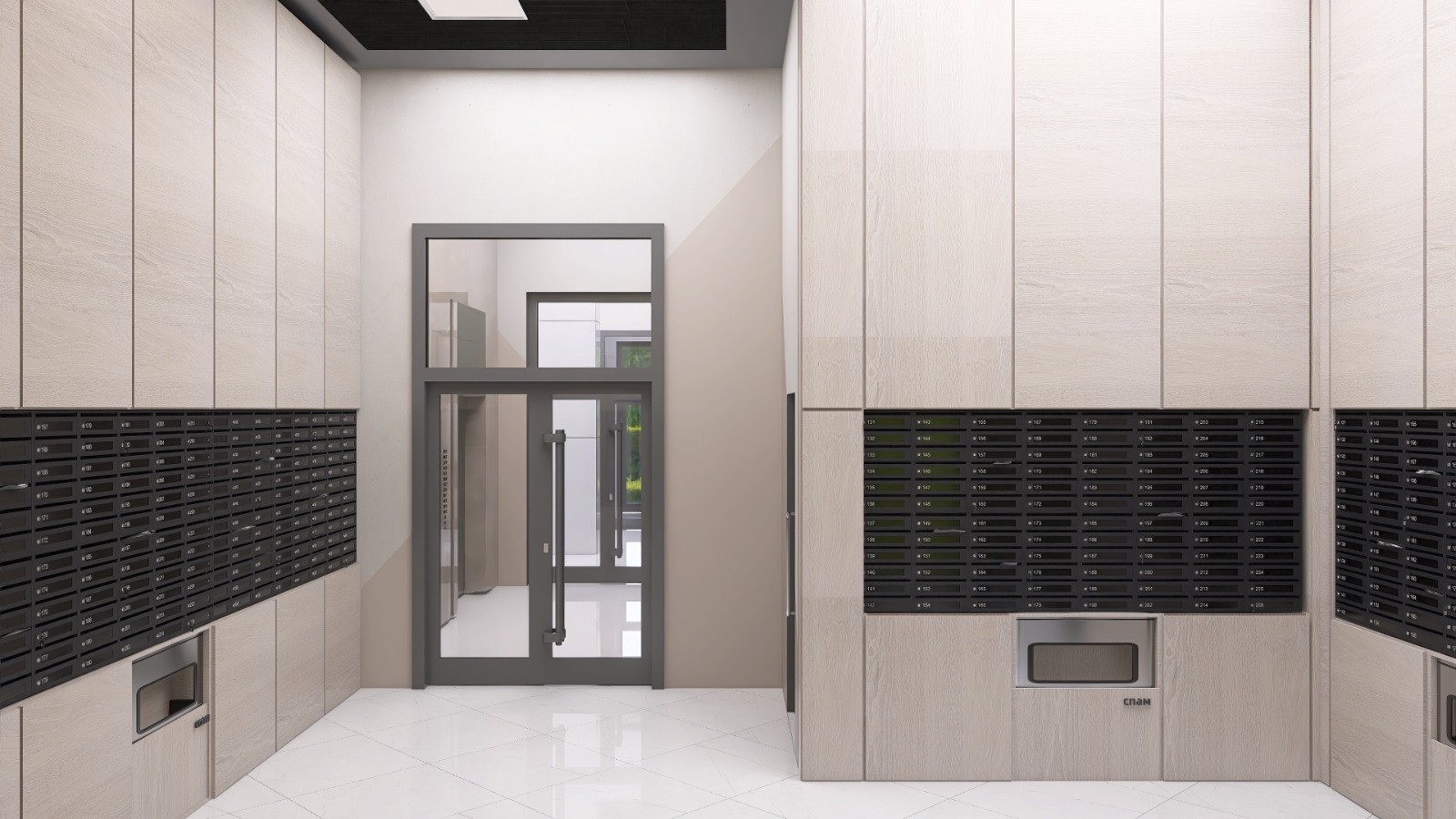 Обложка проекта: Визуализация лобби подъезда