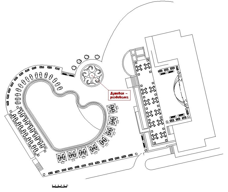 Пляжная раздевалка в Сочи.