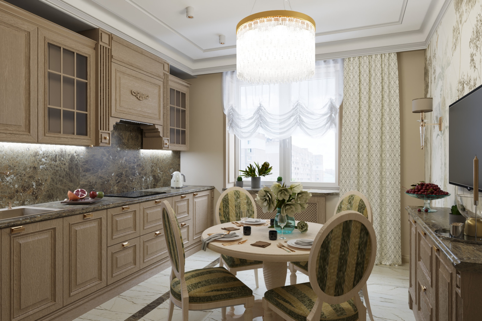 Обложка проекта: Квартира в сливочно-кремовых оттенках