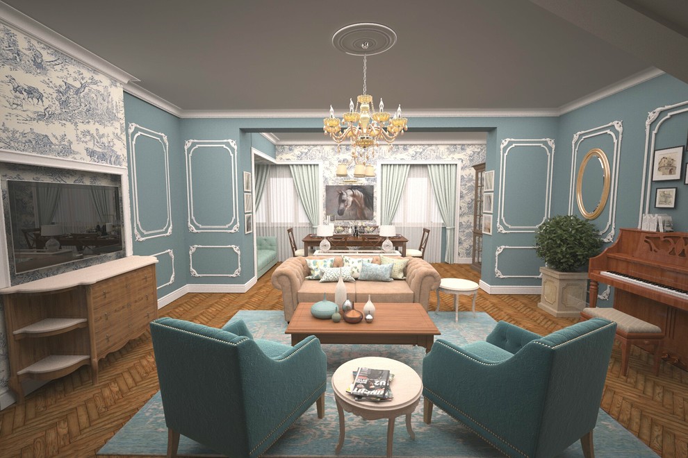 Гостиная и столовая