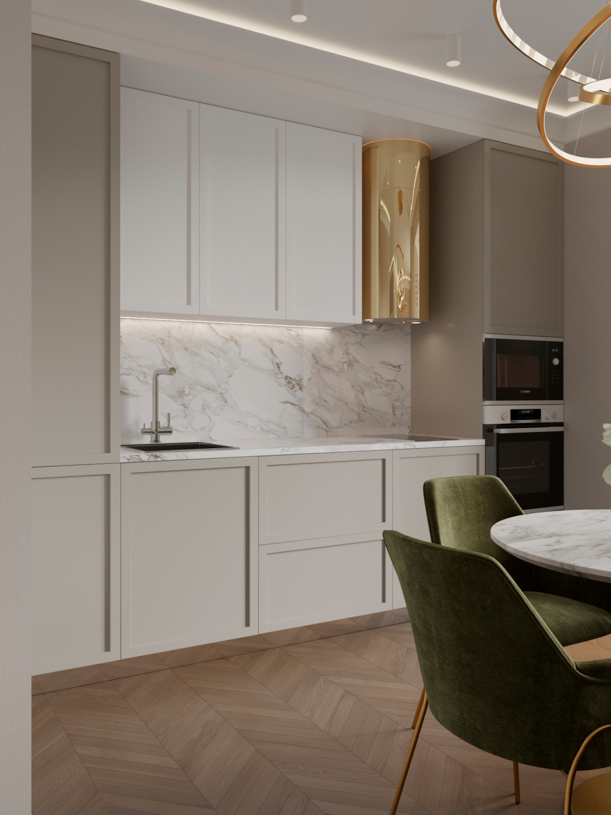 Дизайн проект однокомнатной квартиры в г.Оренбург, жк "Новая высота"