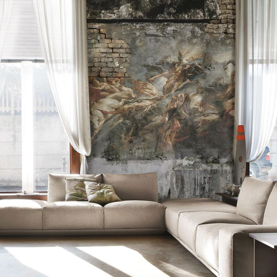 Обои с историческими фресками