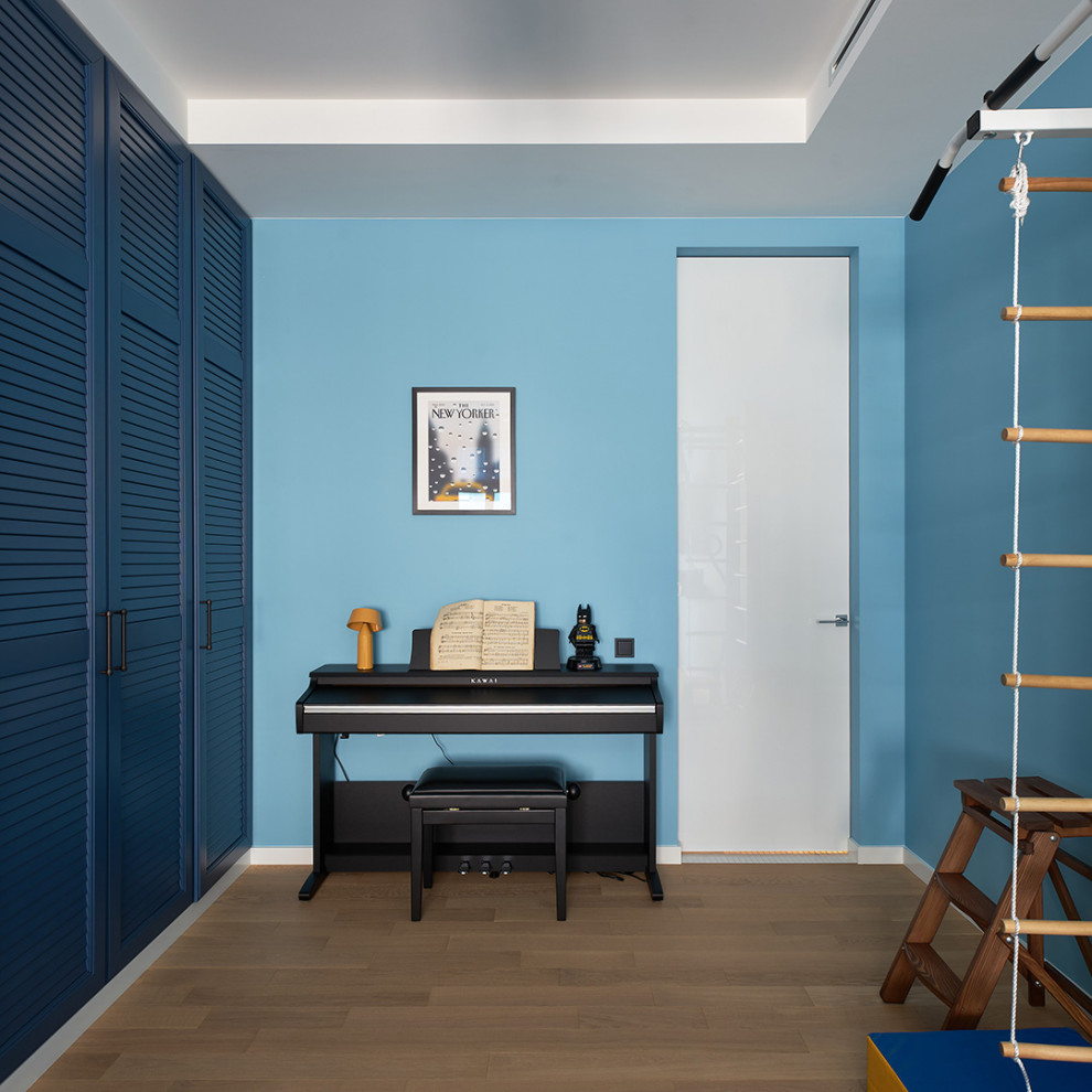 Интерьер детской в морском стиле со шкафом от DOMANI-мебель