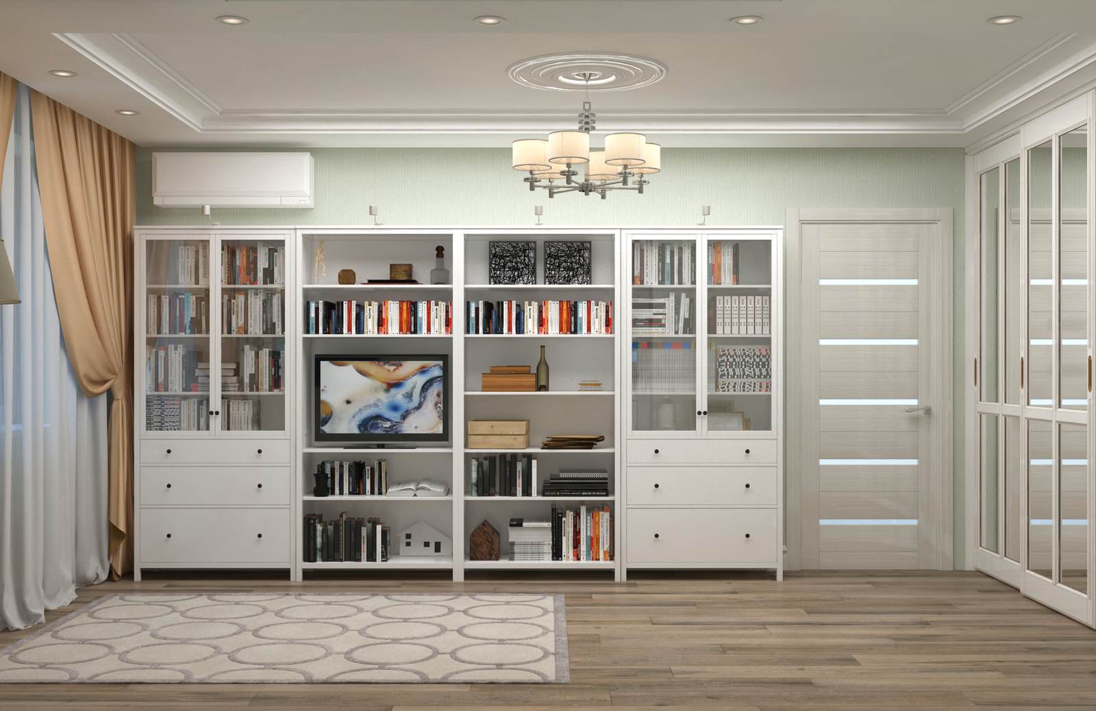 Дизайн проект гостиной в г. Жуковский