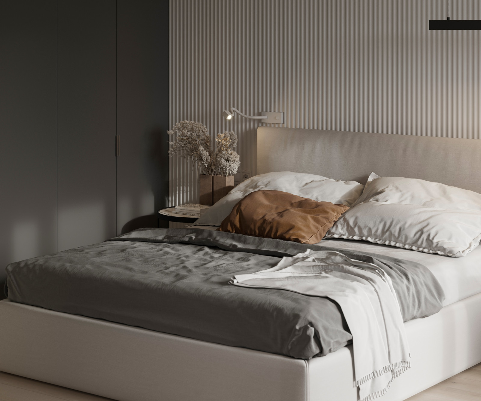 Apartamento moderno con cocina pequeña