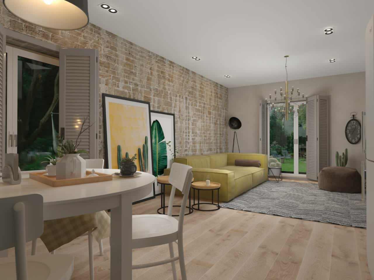 Небольшой домик в пригороде.