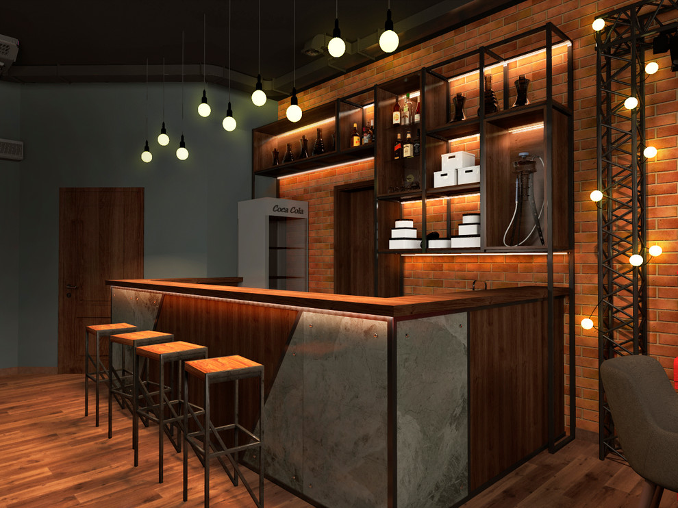 Дизайн интерьера Кальянного Бара "Чаплин"