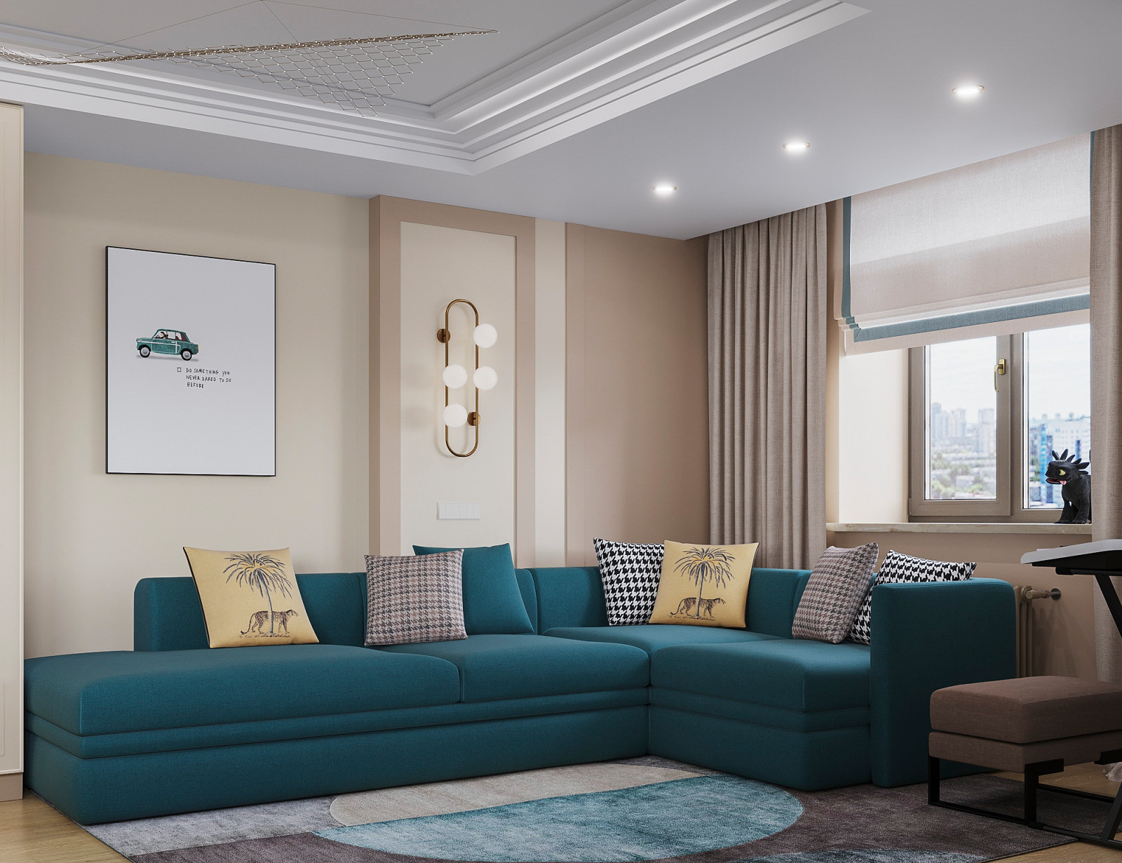 Кашемир беж. Квартира 130 кв.м. на Зоологической ул.