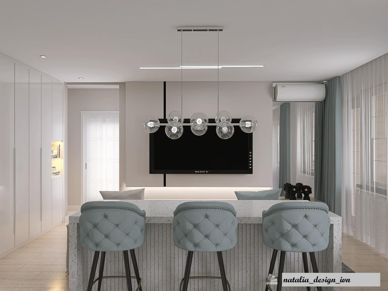 Обложка проекта: Трехкомнатная квартира для семьи из четырех человек