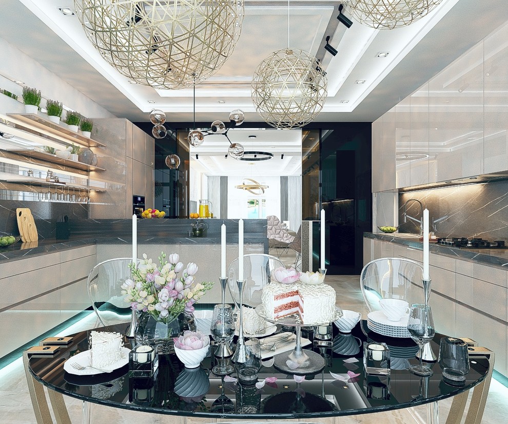 Дизайн кухни в частном домовладении 3