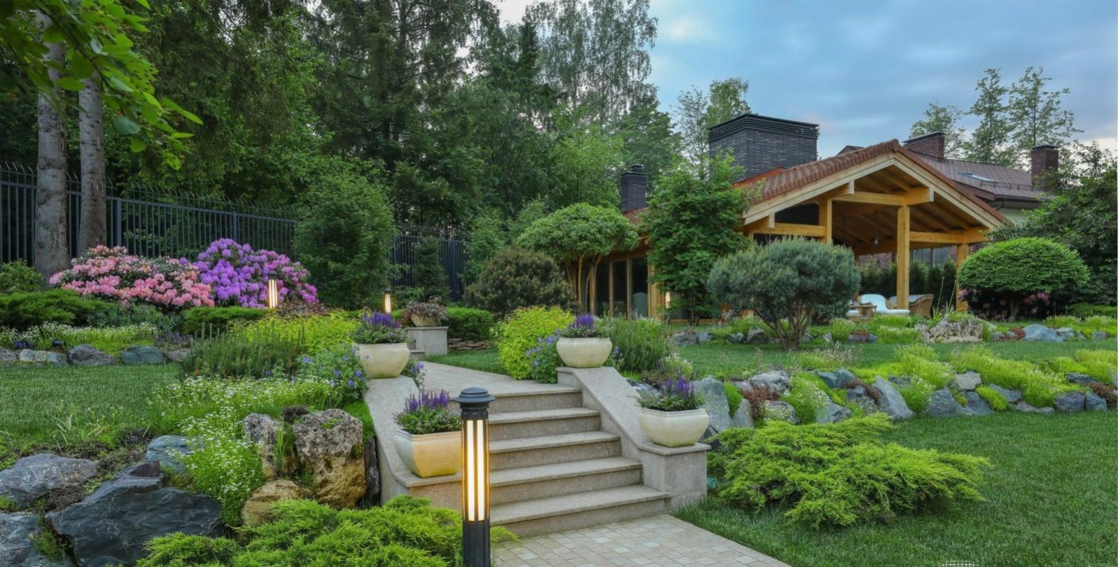 Современный ландшафтный дизайн.