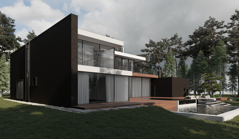 Эскиз индивидуального загородного дома