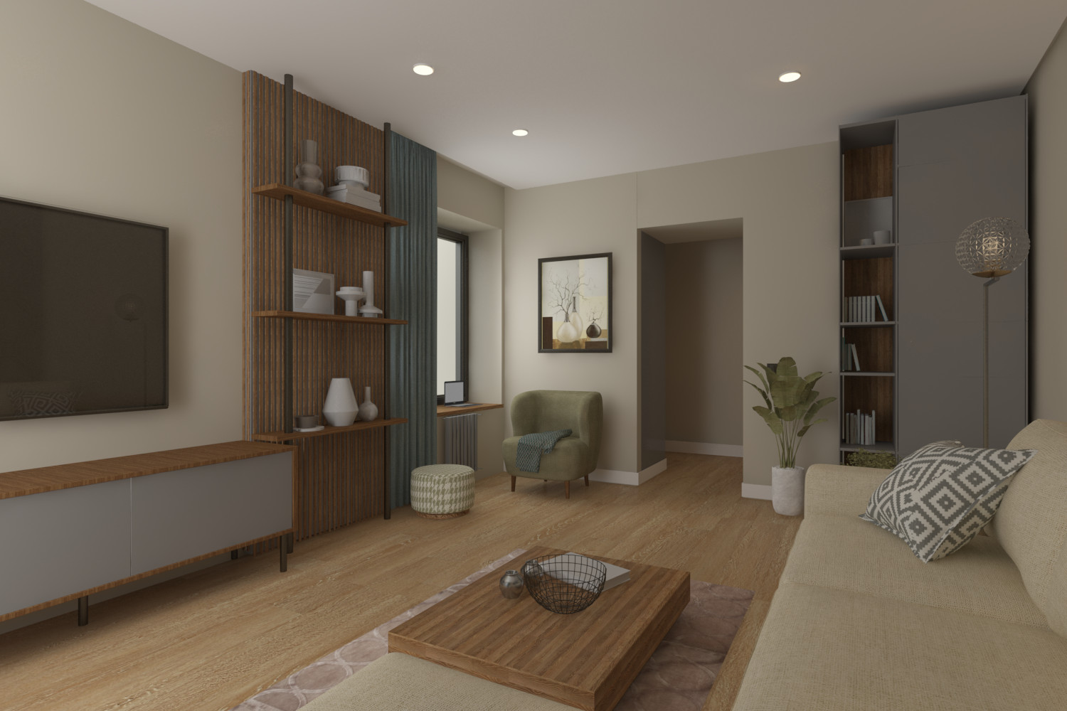 Однокомнатная квартира 40кв.м для молодой девушки