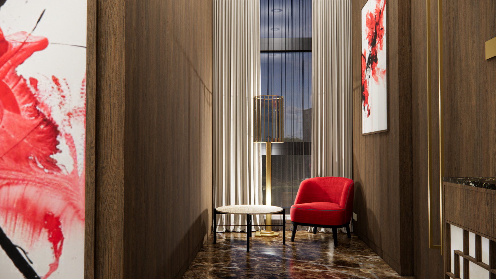 Визуализация проекта китайского ресторана