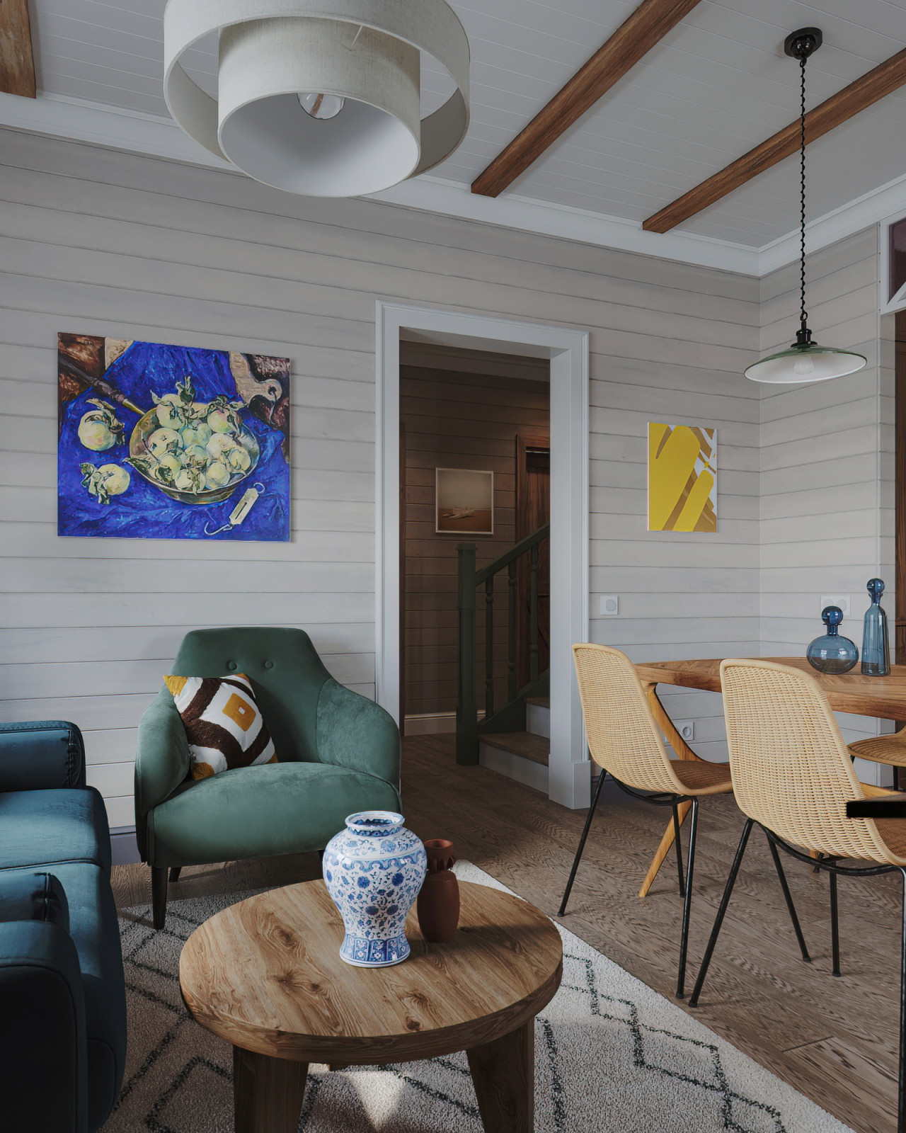 Загородный дом для молодой семьи с котами