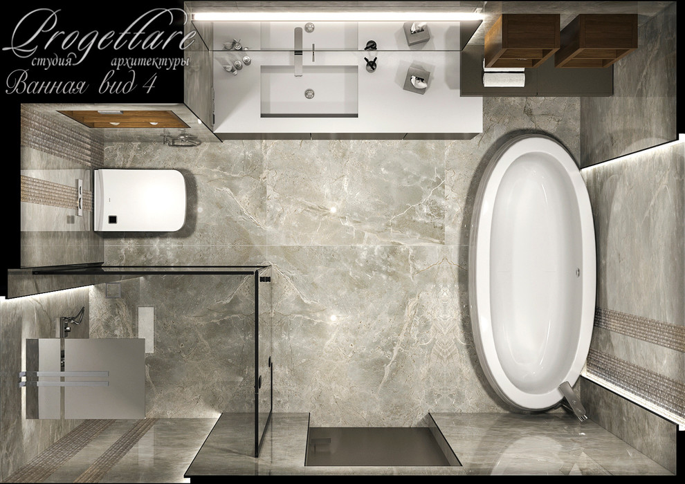 Дизайн квартиры 115 м.кв. в Санкт-Петербурге, в ЖК "Смольный проспект"