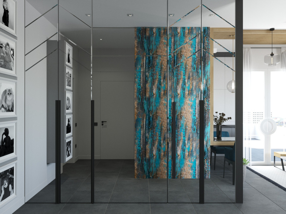 современная квартира "Белый квадрат"