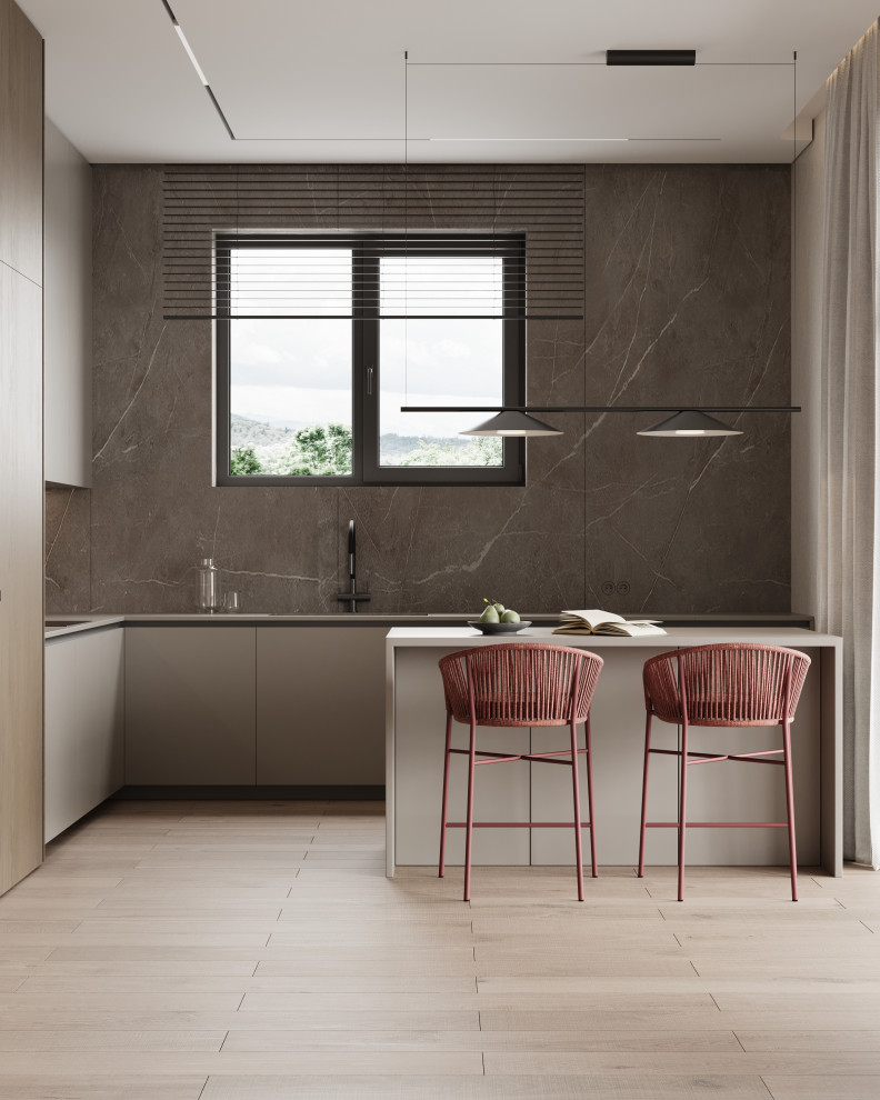 Коттедж (240 кв). Кухня-гостиная