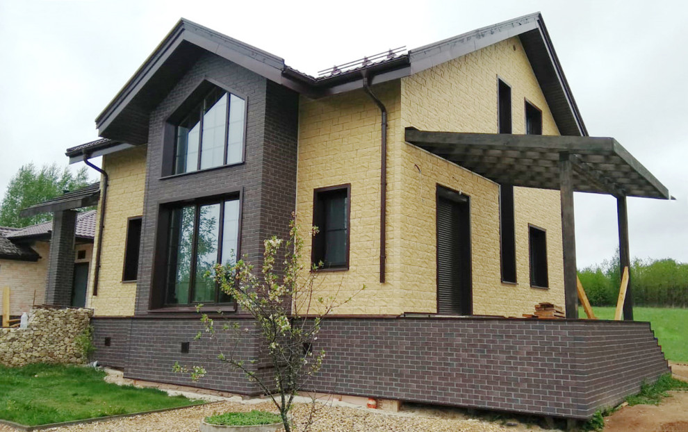 Фасады домов с материалами Docke