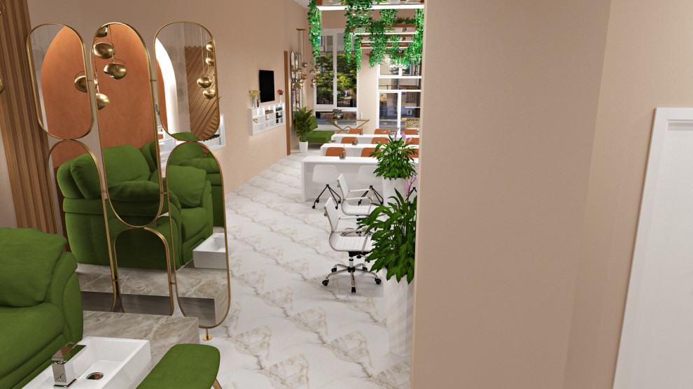 Вид салона с дальней точки