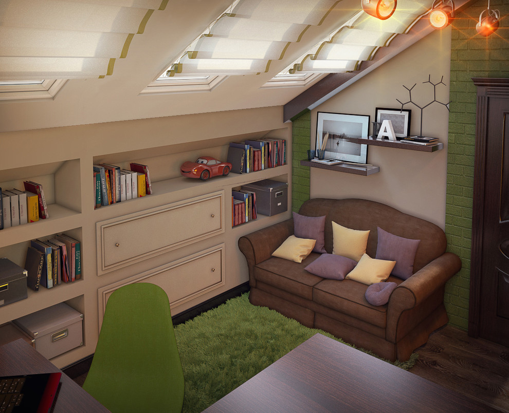 Детская для мальчика (Третий этаж, мансарда)
