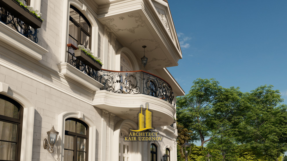 Проект дома в стиле Французский ренесанс