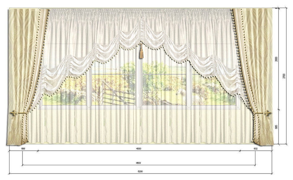 Эскизы штор